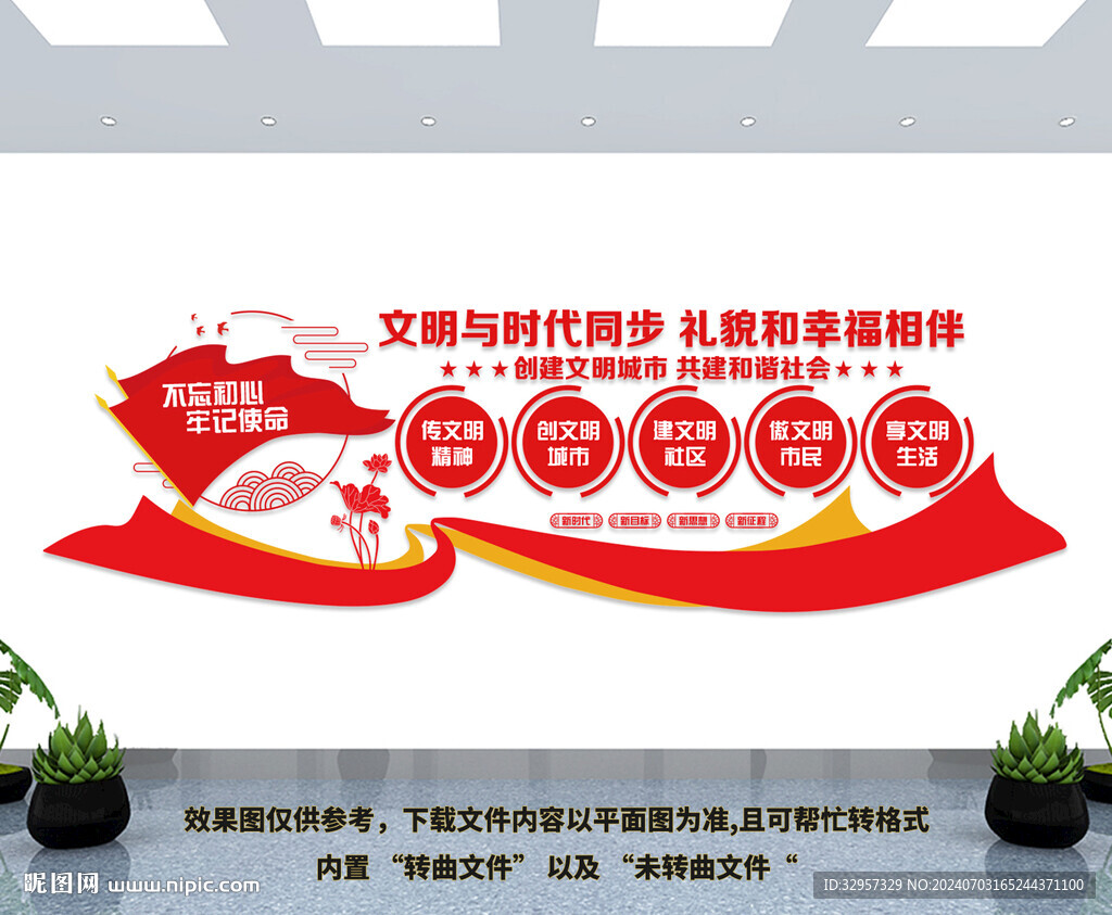 文明城市文化墙