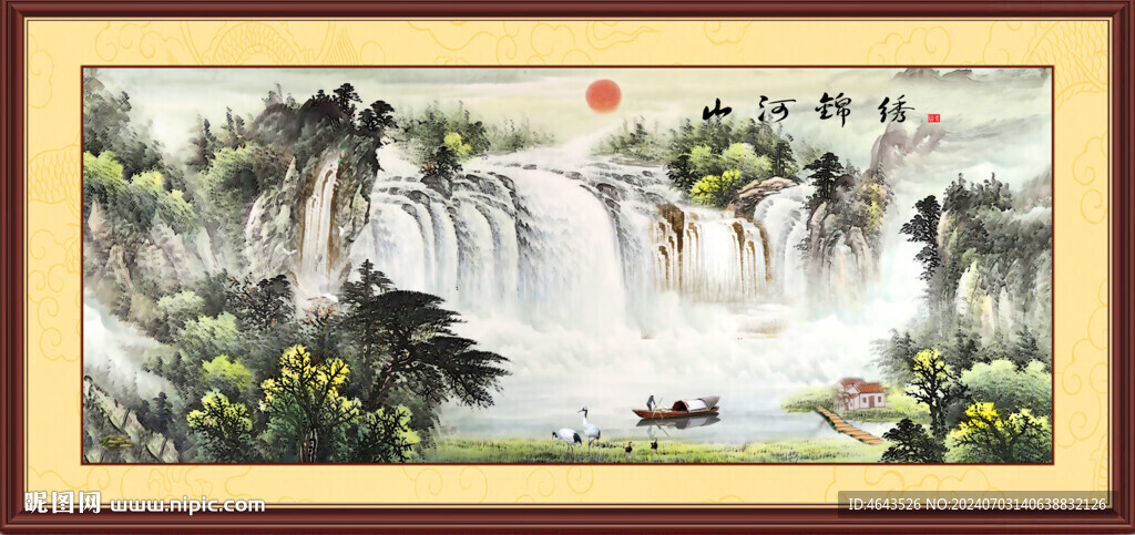 国画山水画装饰画       