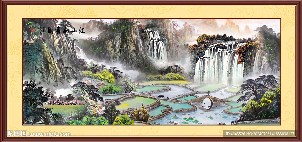 国画山水画装饰画       