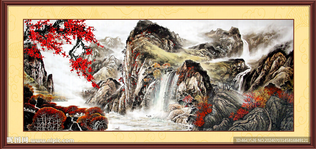 国画山水画装饰画       