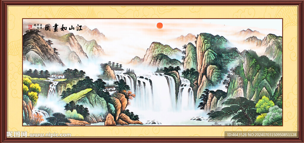 国画山水画装饰画       