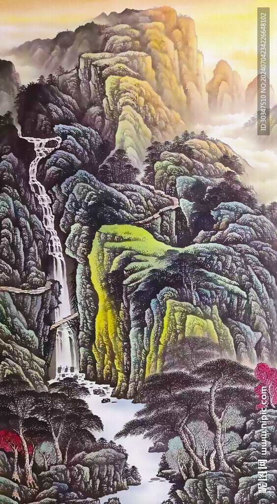 办公室山水画挂画