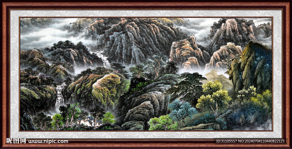 山水国画 