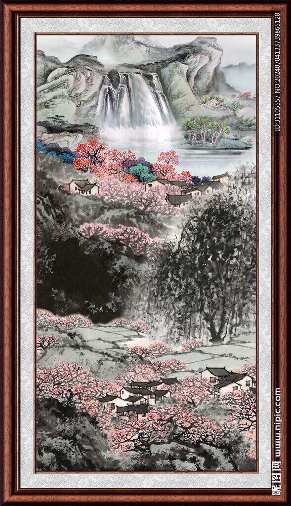 国画山水画 