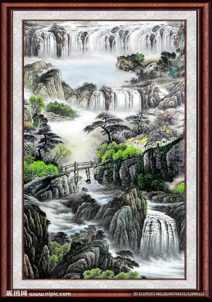 风景国画 