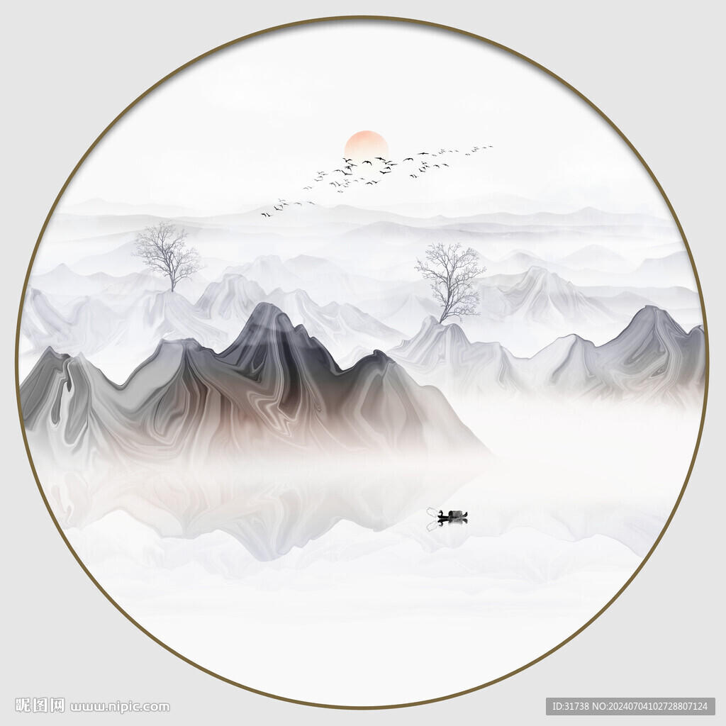 玄关山水画