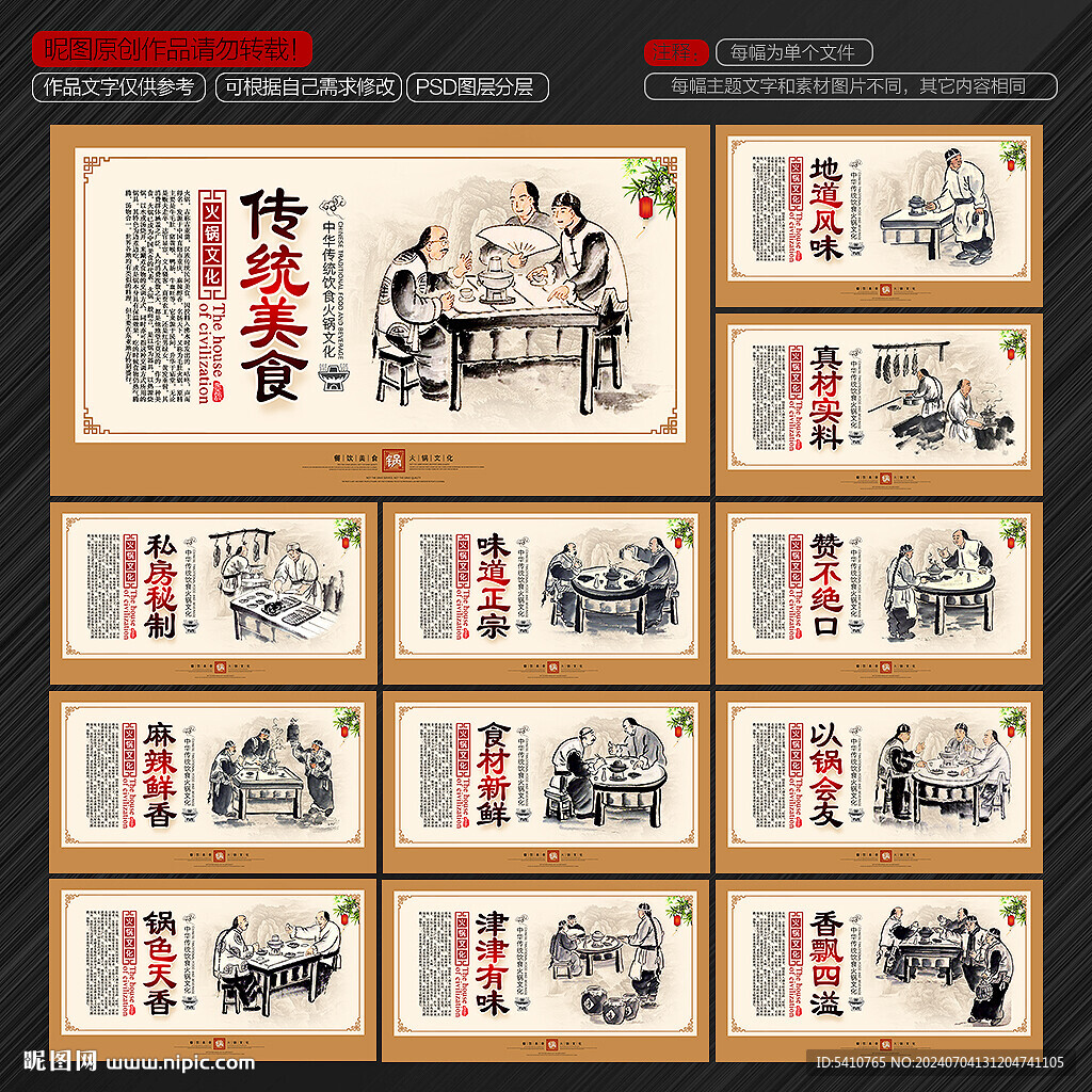 火锅文化展板