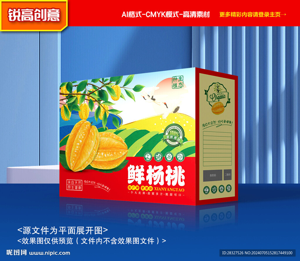 杨桃包装 水果礼盒