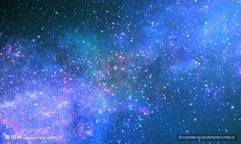 蓝色宇宙星空舞台背景