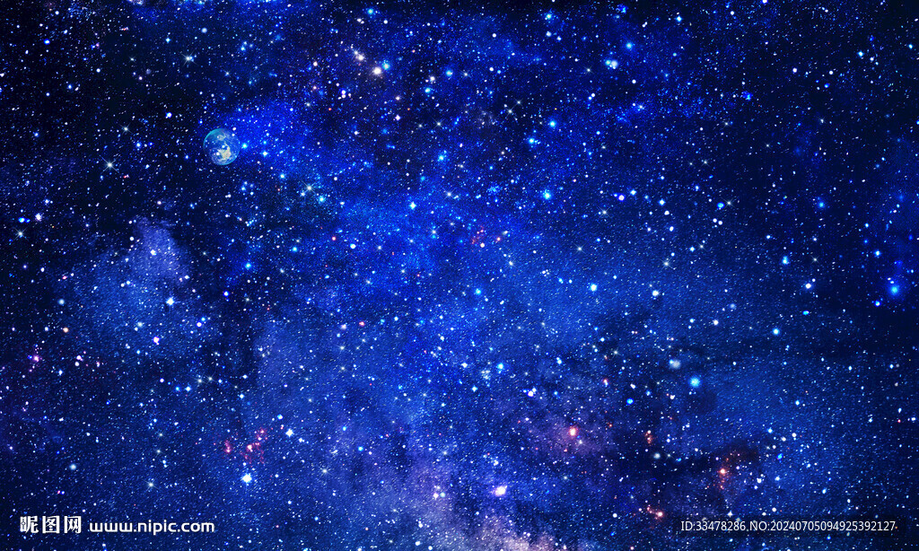 蓝色宇宙星空背景