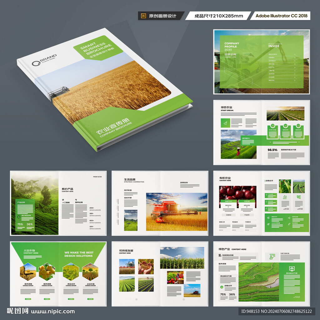 农业画册模板