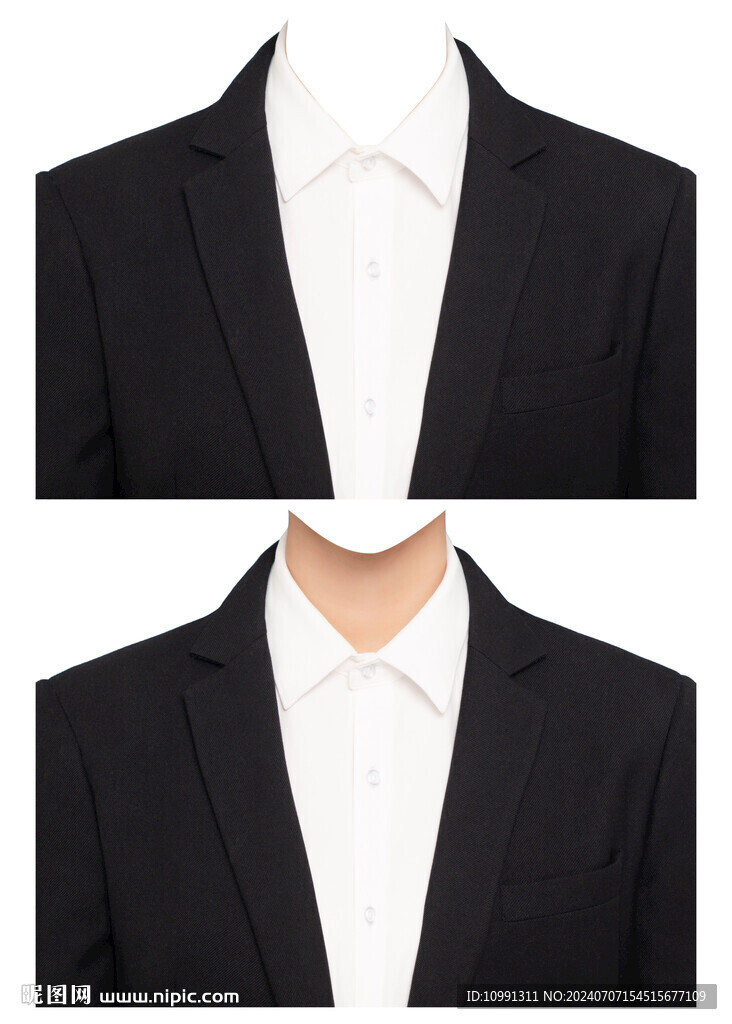 女西装证件照衣服素材