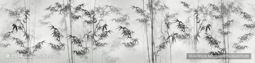 水墨竹子