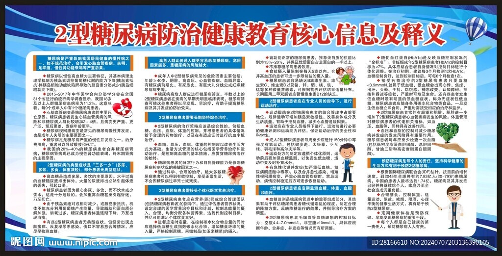糖尿病防治健康教育核心信息