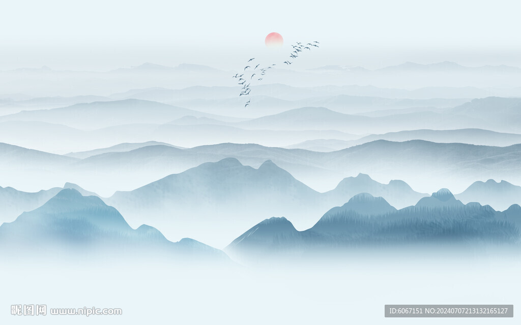 新中式山水画