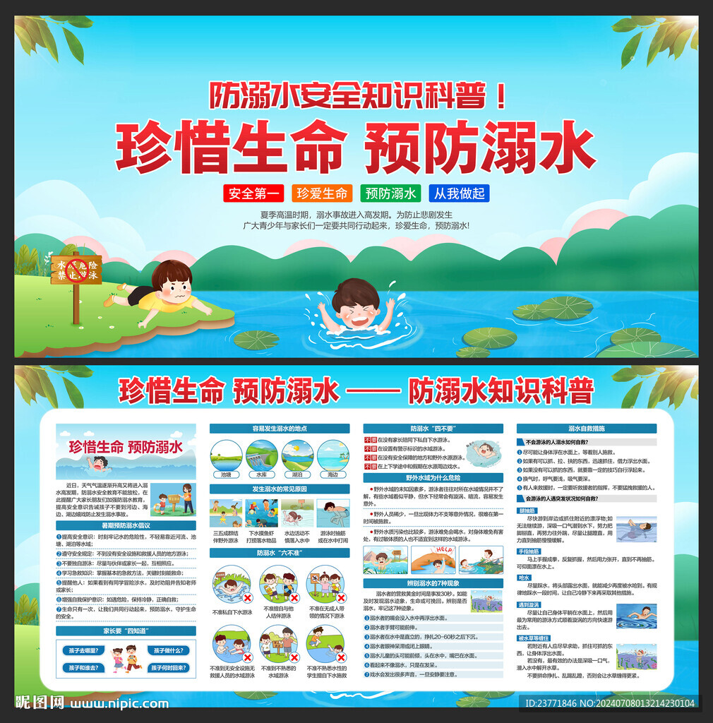 预防溺水宣传栏