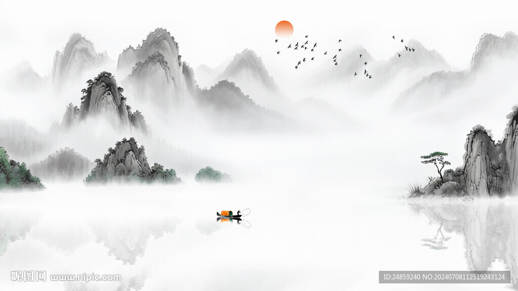 新中式简约水墨意境