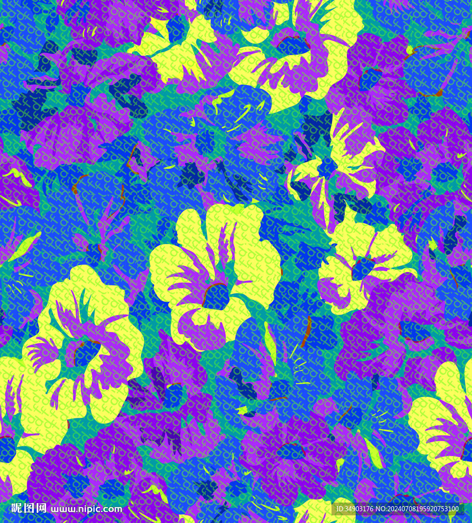 色块黄花
