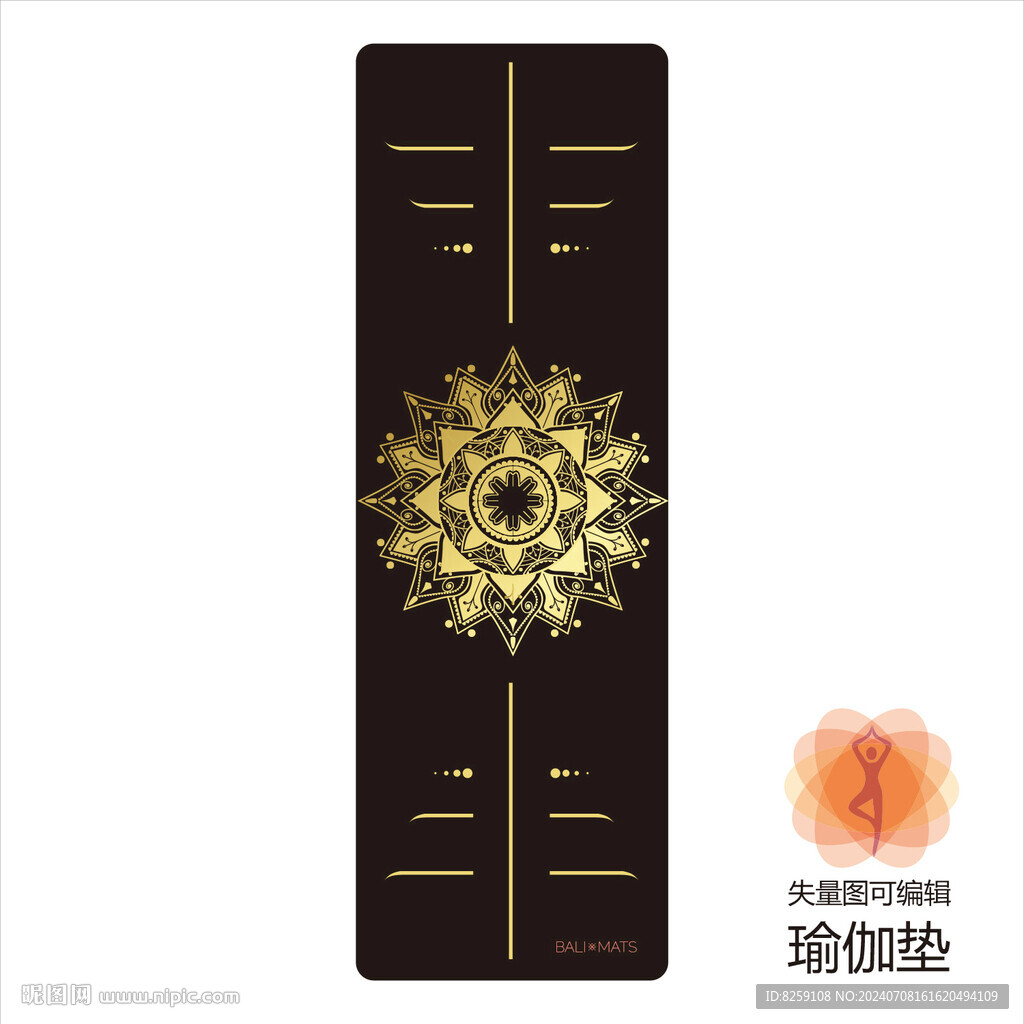 瑜珈垫图案