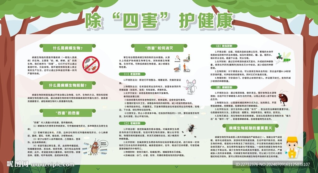 夏季除四害知识科普