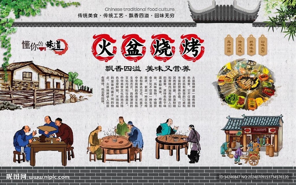 火盆烧烤 
