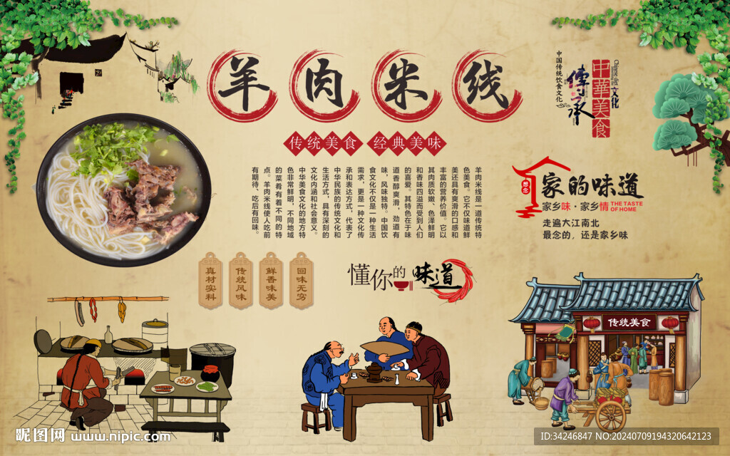  羊肉米线 