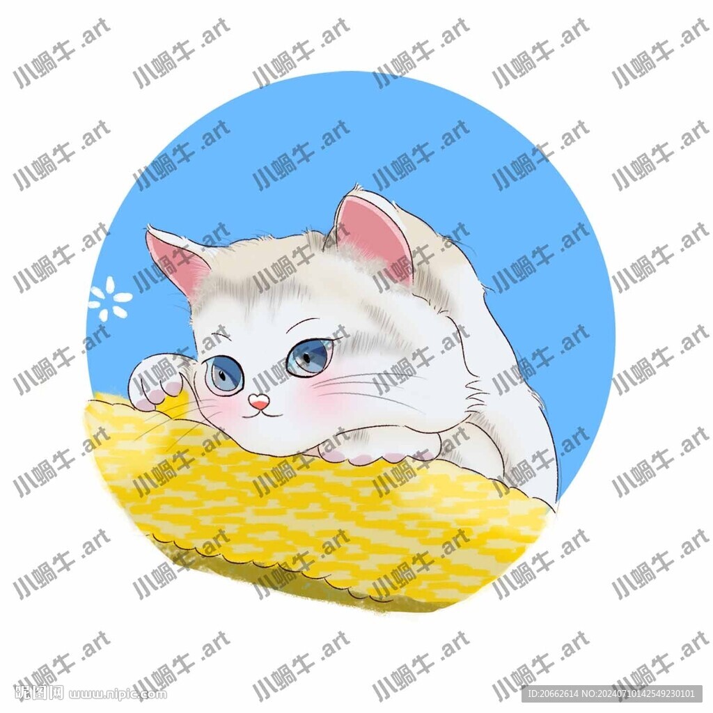 爱发呆的小猫