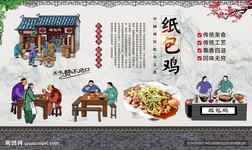纸包鸡