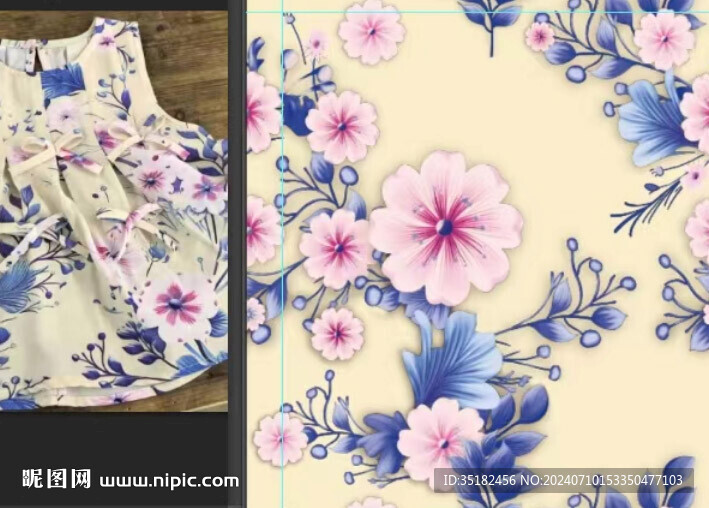 立体粉花