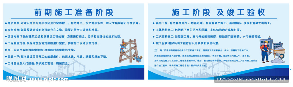 施工流程全部工序和详细