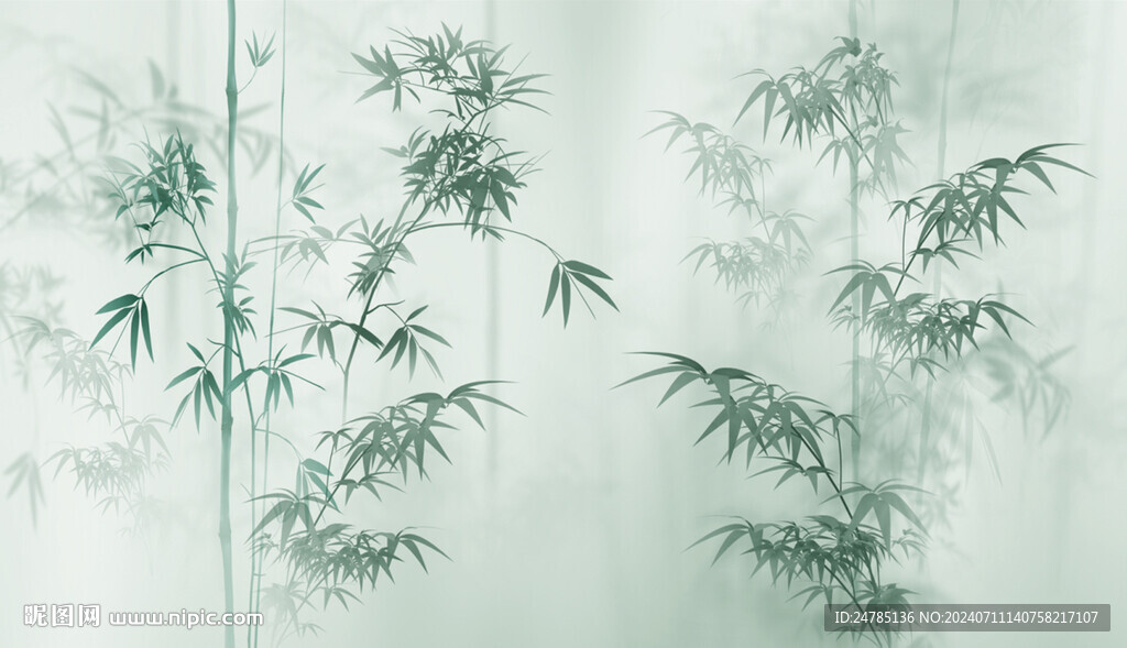 水墨竹子