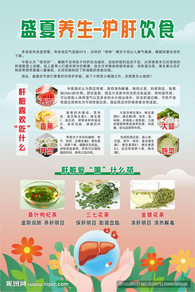 盛夏养生 护肝饮食