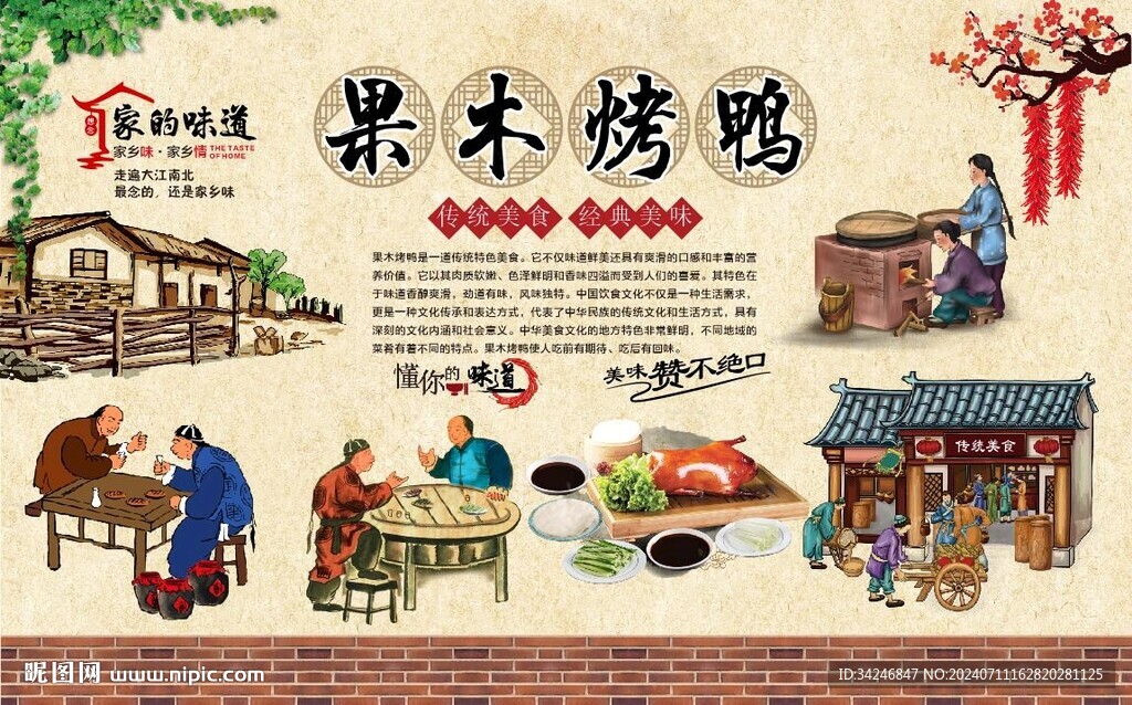 果木烤鸭 
