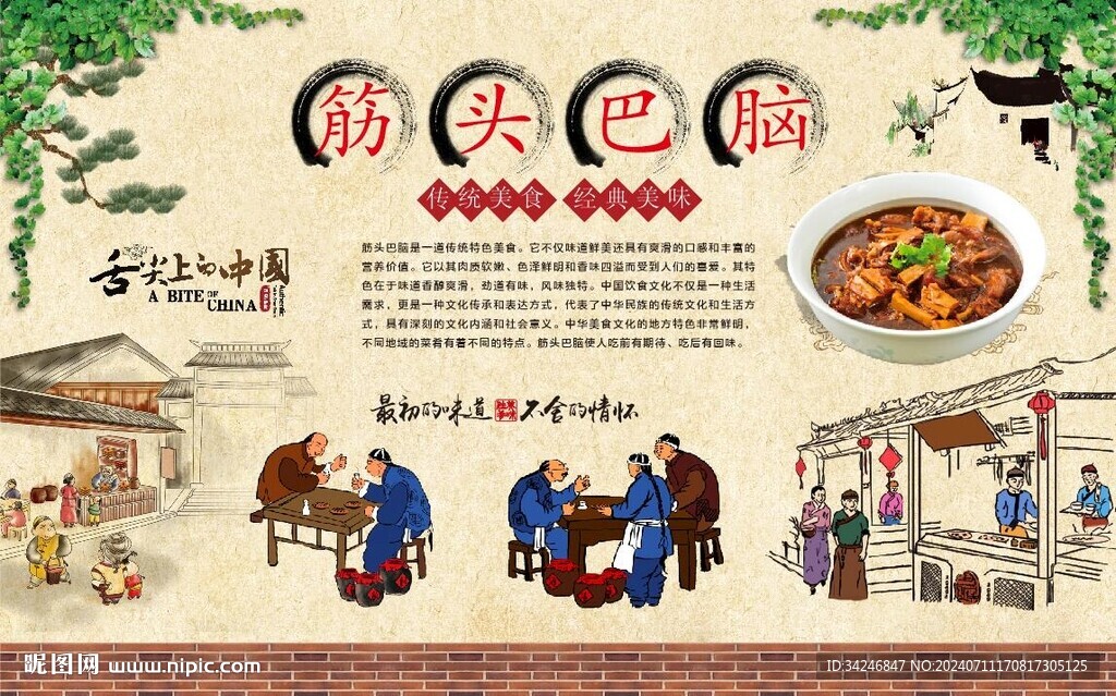 筋头巴脑