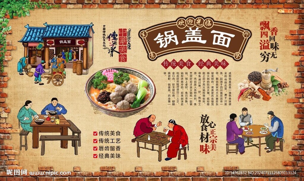 锅盖面