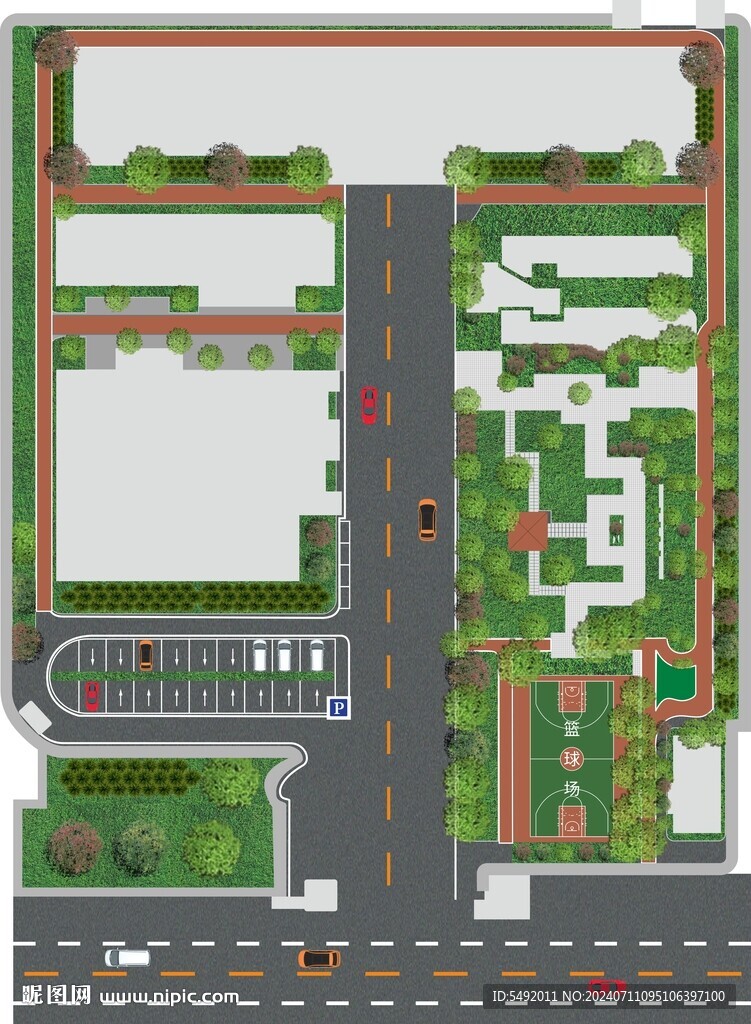 小区鸟瞰图