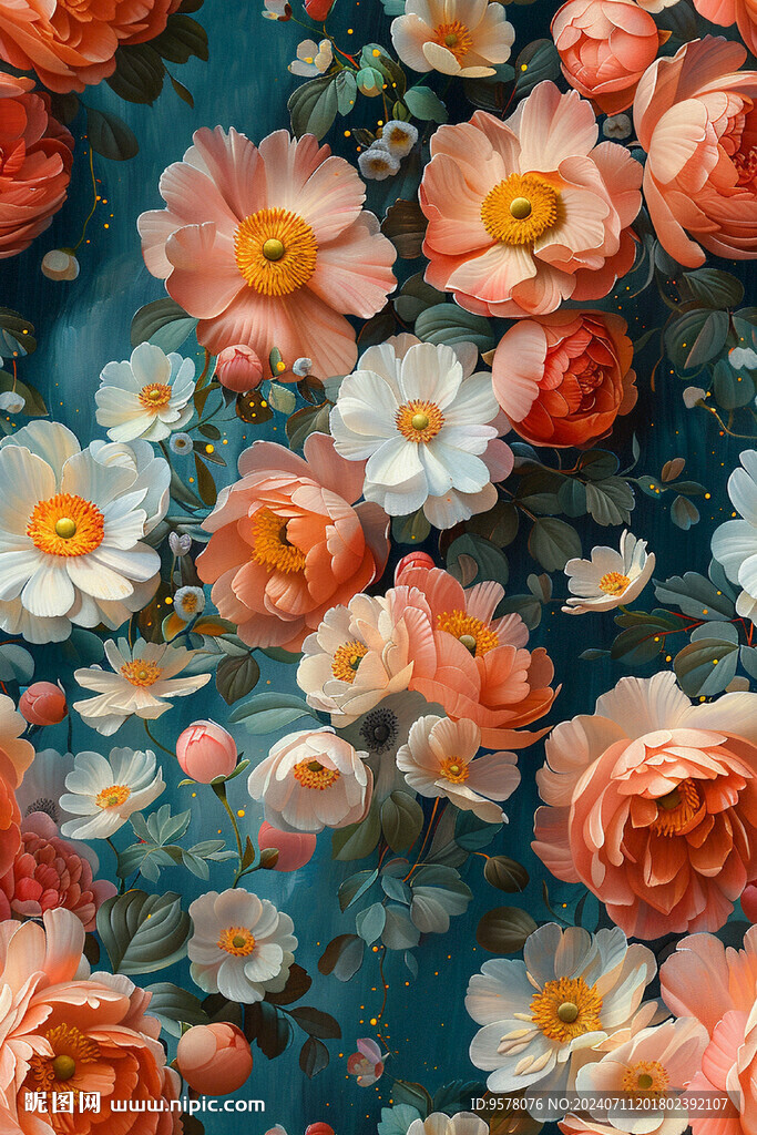 手绘花卉