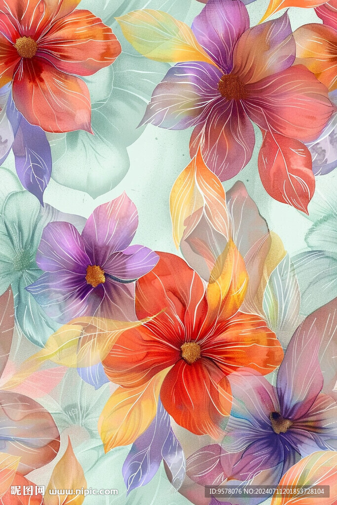 手绘花