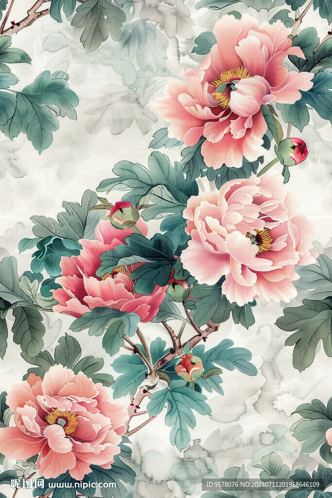 手绘花卉
