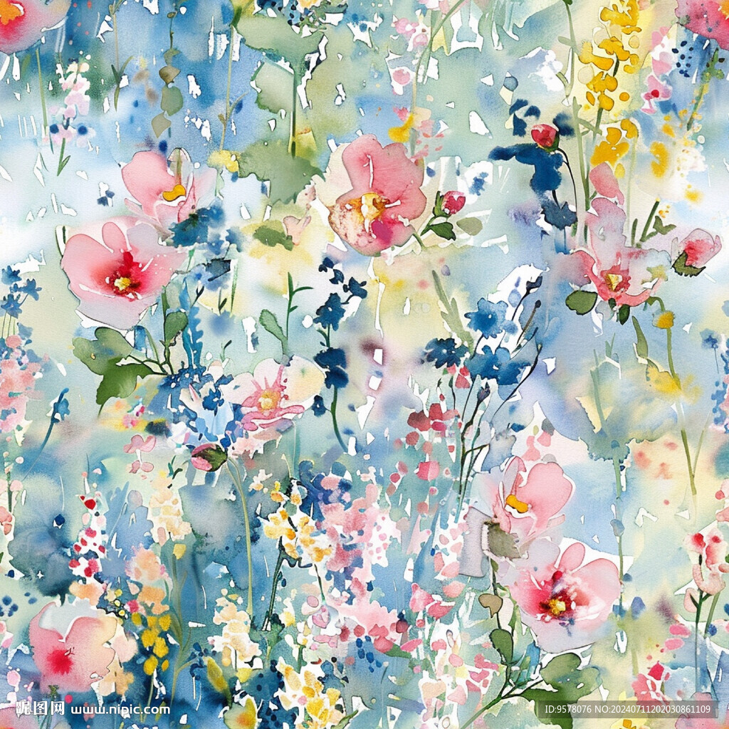 水彩花卉