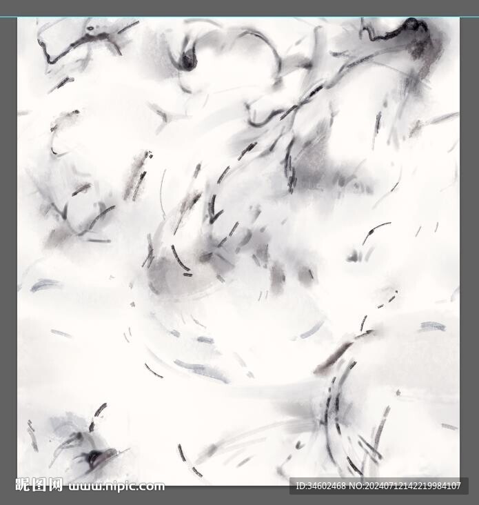 手绘水墨画