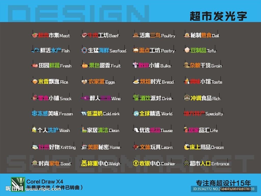 超市发光字