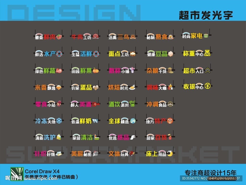 超市发光字