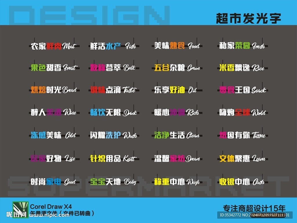 超市发光字