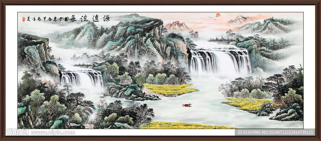 山水画国画风景