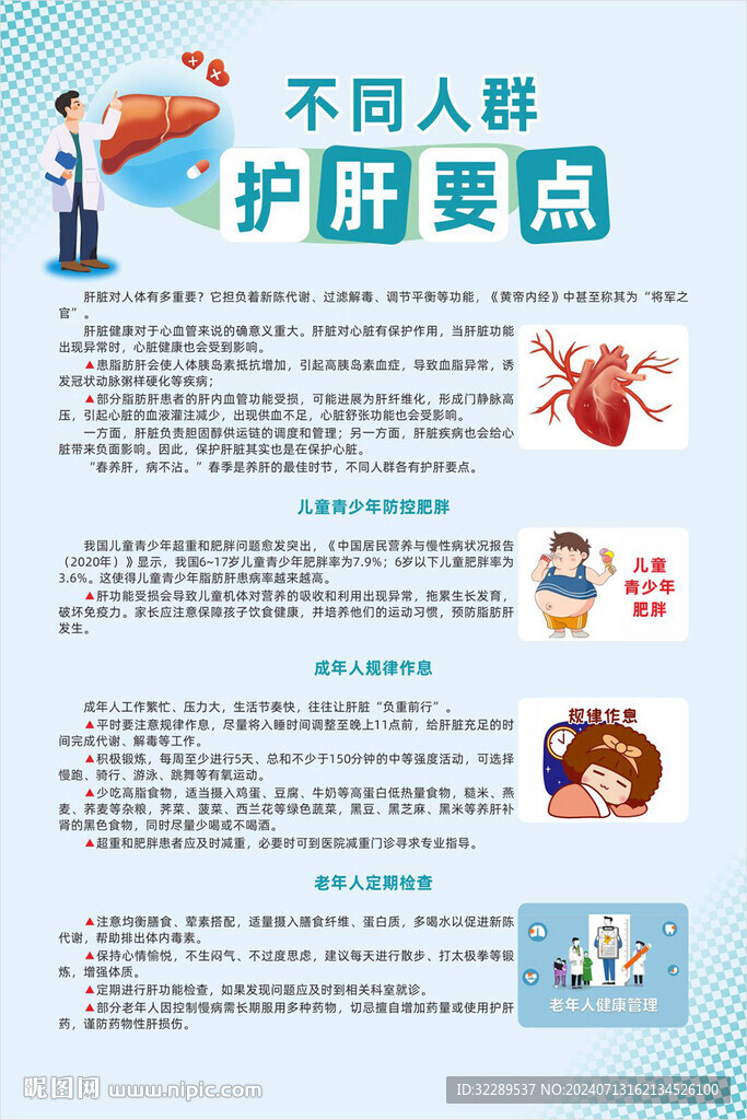 不同人群护肝要点