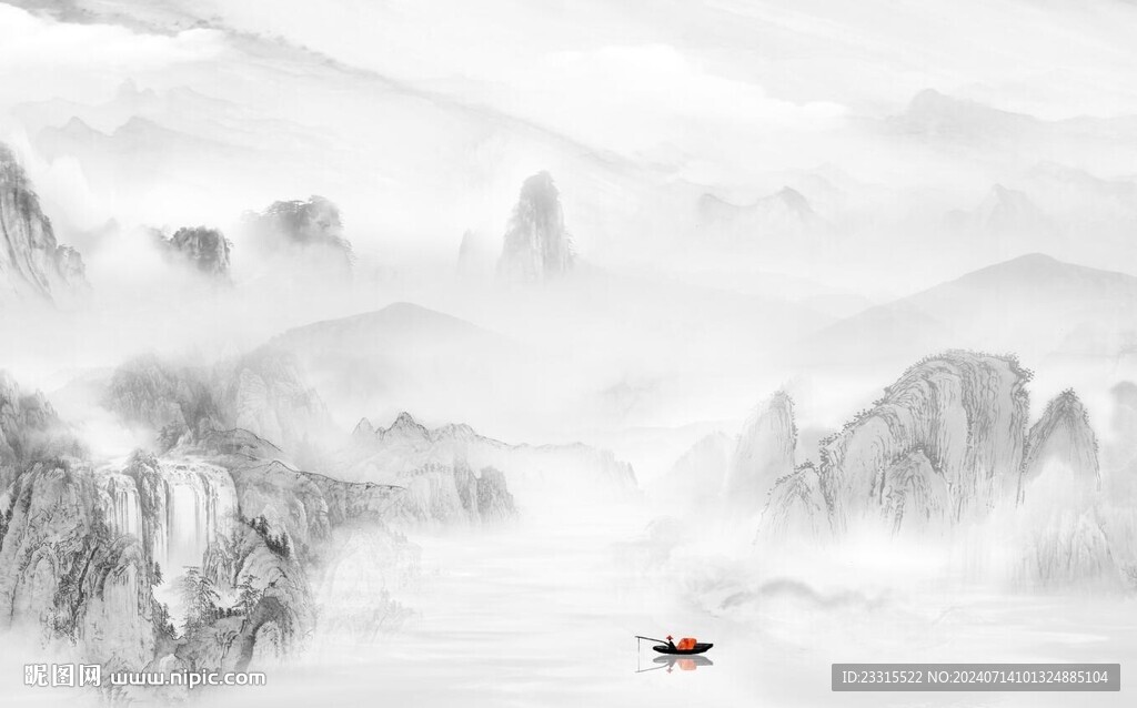 中式山水画