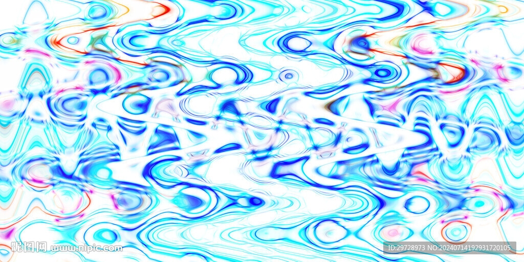 蓝色流体艺术