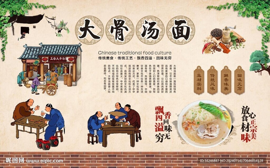 大骨汤面 