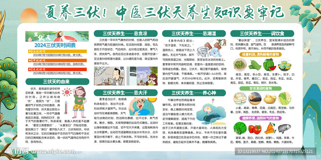 中医三伏天养生